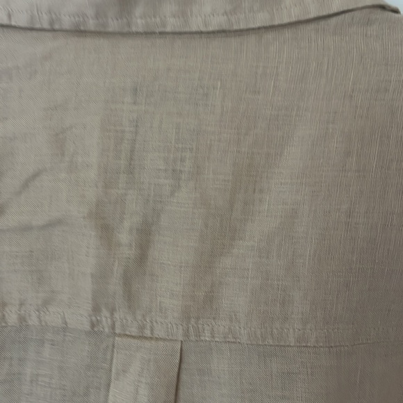 Gap linen ‘boyfriend’ button down shirt, beige, size large - Picture 6 of 7